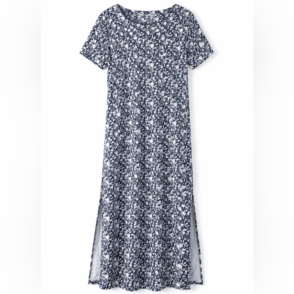Dudley Stephens Navy and White Floral Dress EUC worn twice